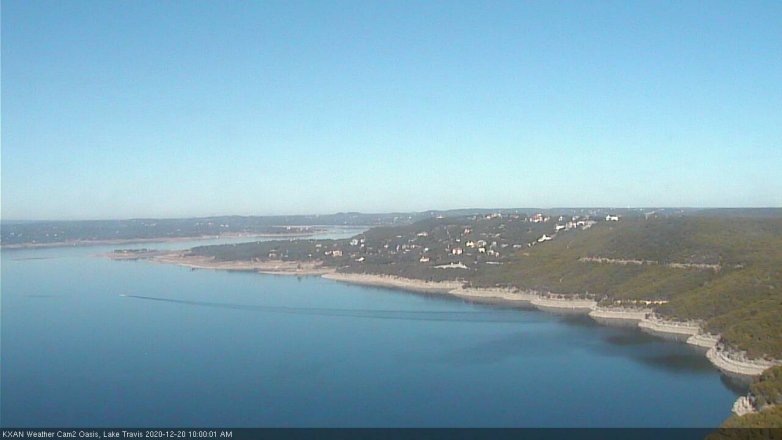 Lake Travis webcam, December 20, 2020 10:00 AM CT