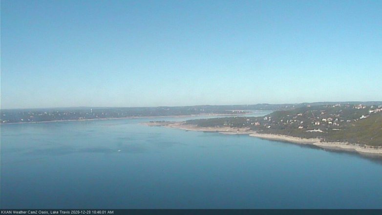 Lake Travis webcam, December 20, 2020 10:45 AM CT