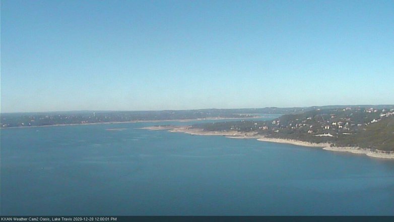 Lake Travis webcam, December 20, 2020 12:00 PM CT
