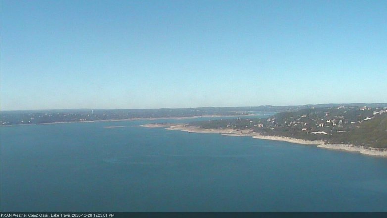 Lake Travis webcam, December 20, 2020 12:25 PM CT
