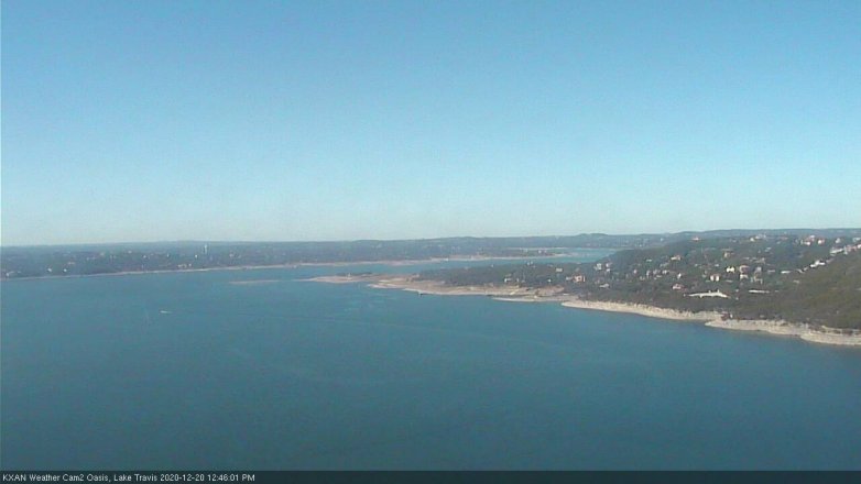 Lake Travis webcam, December 20, 2020 12:45 PM CT