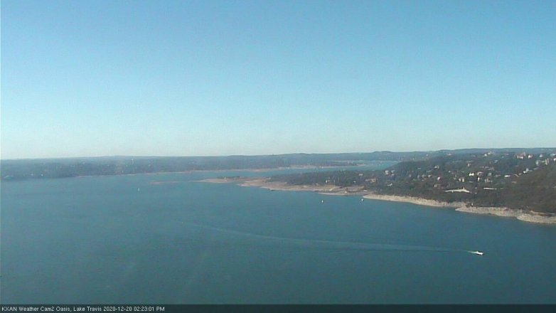 Lake Travis webcam, December 20, 2020 2:25 PM CT
