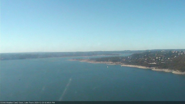 Lake Travis webcam, December 20, 2020 2:45 PM CT