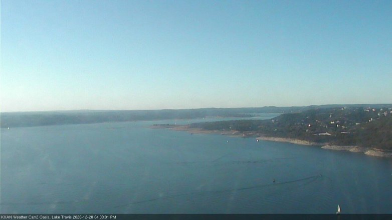 Lake Travis webcam, December 20, 2020 4:00 PM CT