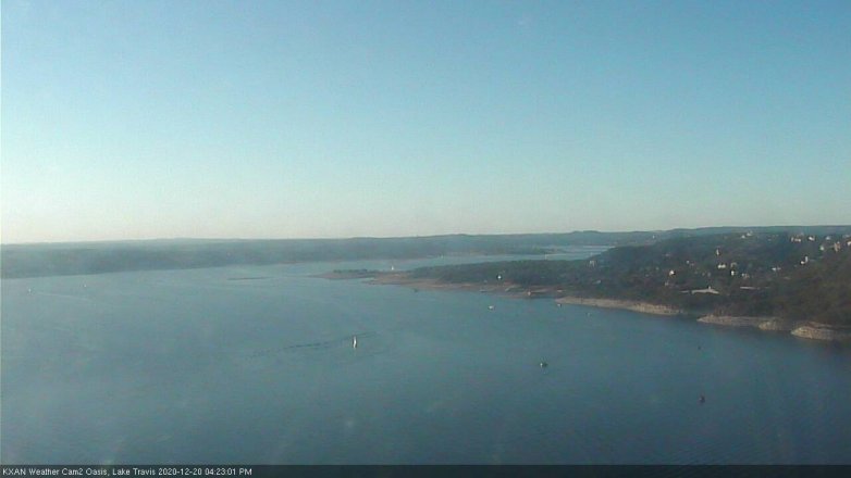Lake Travis webcam, December 20, 2020 4:25 PM CT