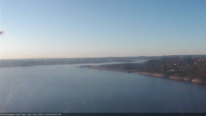 Lake Travis webcam, December 20, 2020 4:45 PM CT