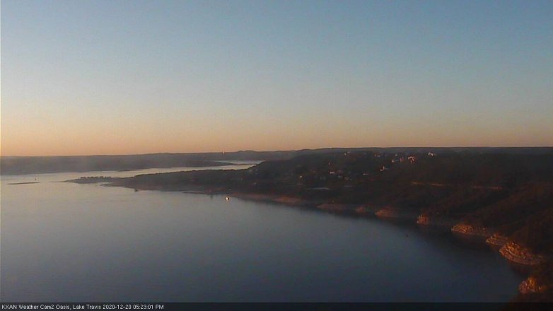 Lake Travis webcam, December 20, 2020 5:25 PM CT