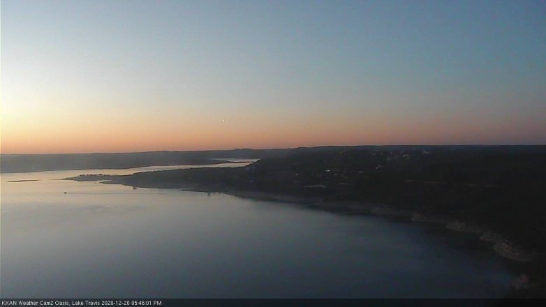 Lake Travis webcam, December 20, 2020 5:45 PM CT