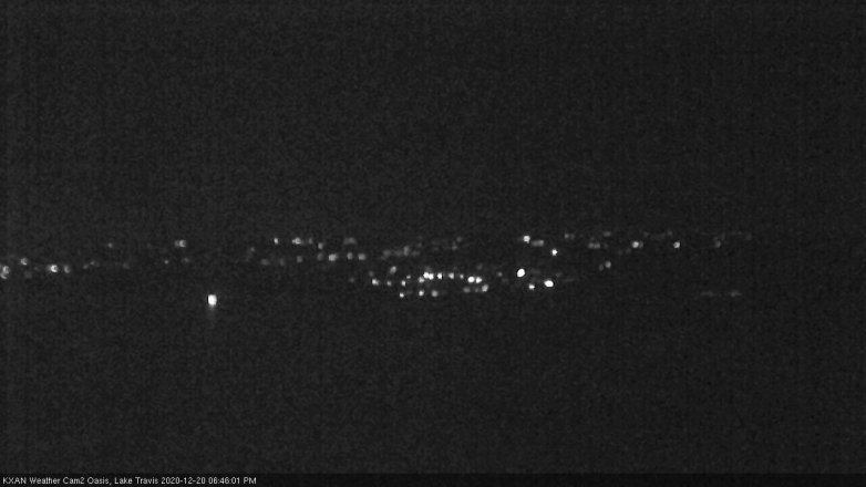 Lake Travis webcam, December 20, 2020 6:45 PM CT