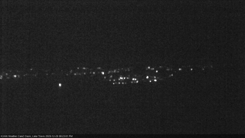 Lake Travis webcam, December 20, 2020 8:25 PM CT