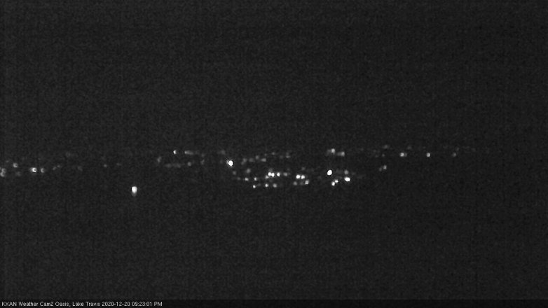 Lake Travis webcam, December 20, 2020 9:25 PM CT