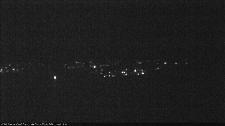 Lake Travis webcam, December 20, 2020 11:45 PM CT