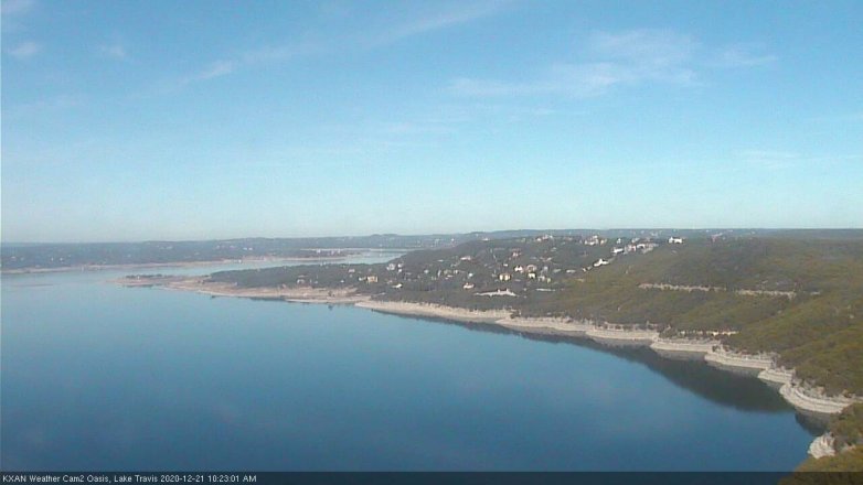 Lake Travis webcam, December 21, 2020 10:25 AM CT