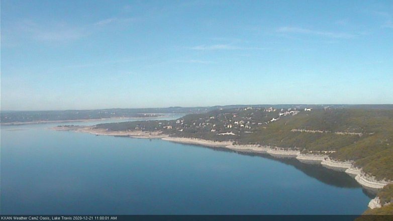 Lake Travis webcam, December 21, 2020 11:00 AM CT