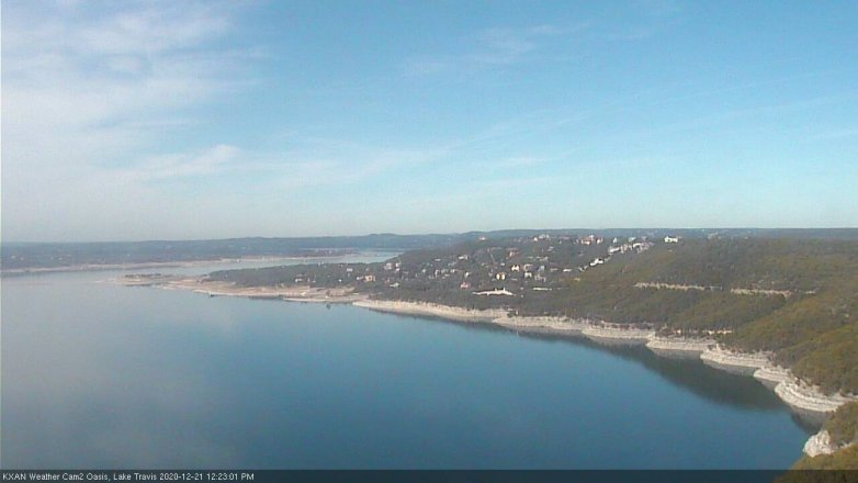 Lake Travis webcam, December 21, 2020 12:25 PM CT