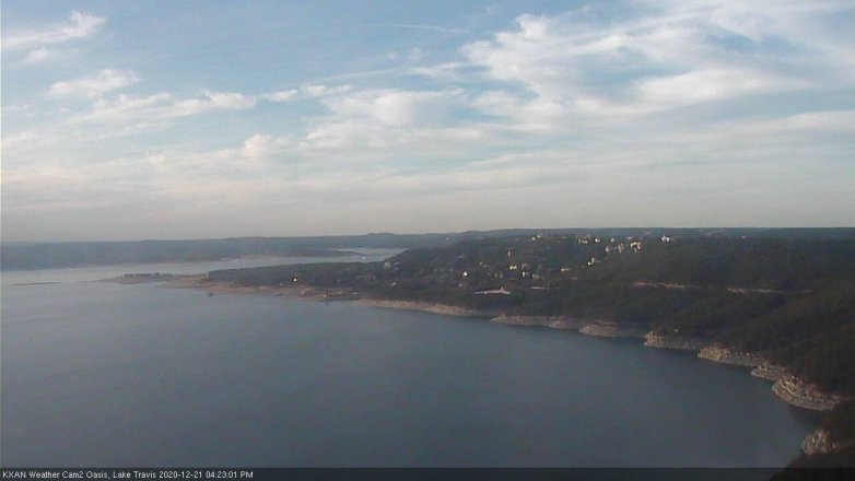 Lake Travis webcam, December 21, 2020 4:25 PM CT