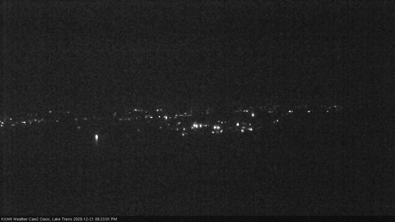 Lake Travis webcam, December 21, 2020 8:25 PM CT