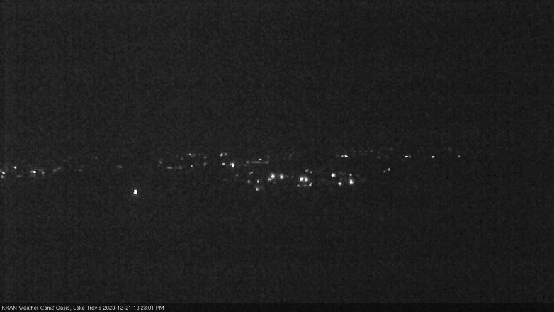 Lake Travis webcam, December 21, 2020 10:25 PM CT