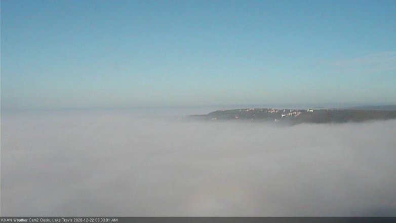 Lake Travis webcam, December 22, 2020 9:00 AM CT