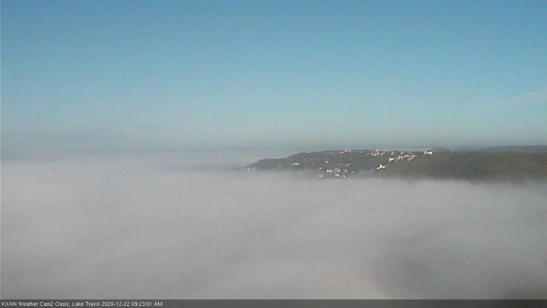 Lake Travis webcam, December 22, 2020 9:25 AM CT