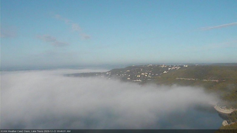 Lake Travis webcam, December 22, 2020 9:45 AM CT