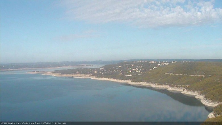 Lake Travis webcam, December 22, 2020 10:25 AM CT