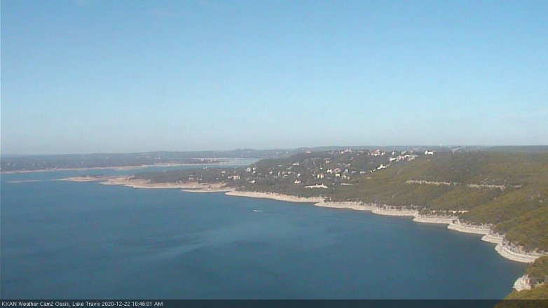 Lake Travis webcam, December 22, 2020 10:45 AM CT