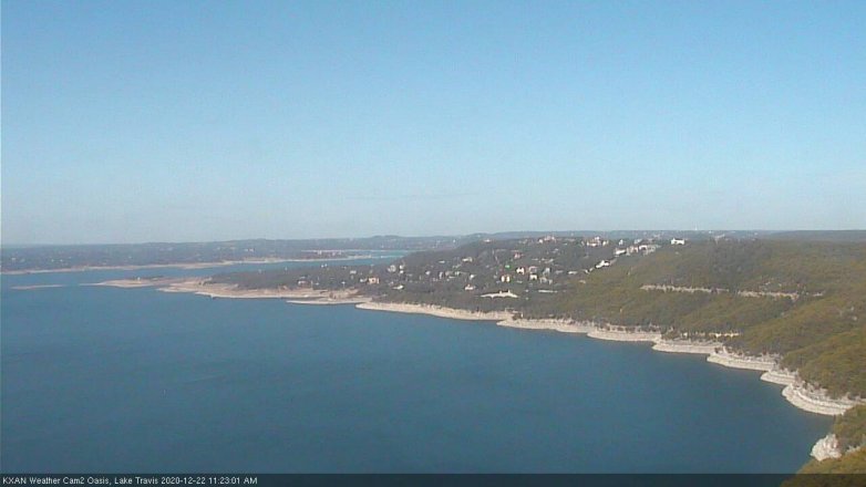 Lake Travis webcam, December 22, 2020 11:25 AM CT