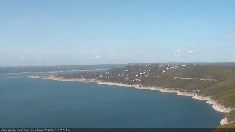 Lake Travis webcam, December 22, 2020 12:25 PM CT