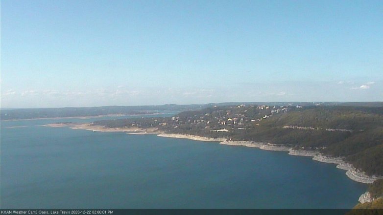 Lake Travis webcam, December 22, 2020 2:00 PM CT