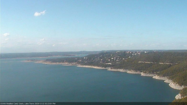 Lake Travis webcam, December 22, 2020 2:25 PM CT