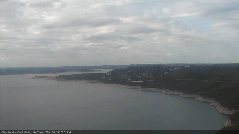 Lake Travis webcam, December 22, 2020 3:25 PM CT