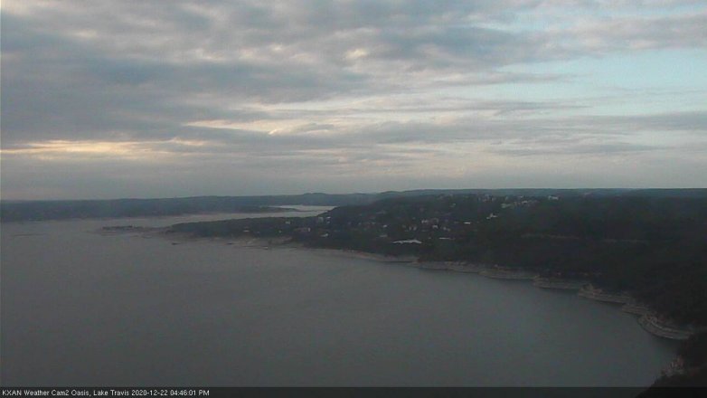 Lake Travis webcam, December 22, 2020 4:45 PM CT