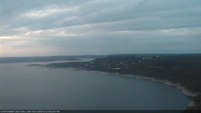 Lake Travis webcam, December 22, 2020 5:25 PM CT
