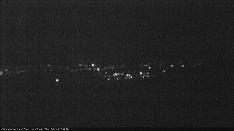Lake Travis webcam, December 22, 2020 8:25 PM CT