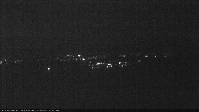 Lake Travis webcam, December 22, 2020 9:25 PM CT