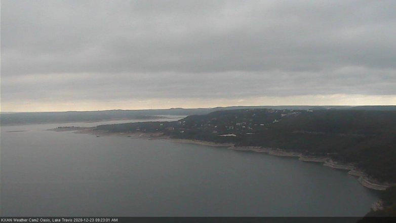 Lake Travis webcam, December 23, 2020 9:25 AM CT