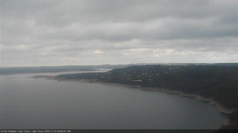Lake Travis webcam, December 23, 2020 9:45 AM CT