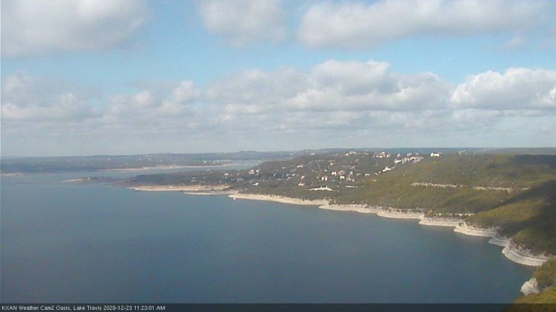 Lake Travis webcam, December 23, 2020 11:25 AM CT