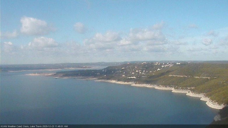 Lake Travis webcam, December 23, 2020 11:45 AM CT