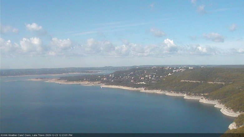 Lake Travis webcam, December 23, 2020 12:25 PM CT