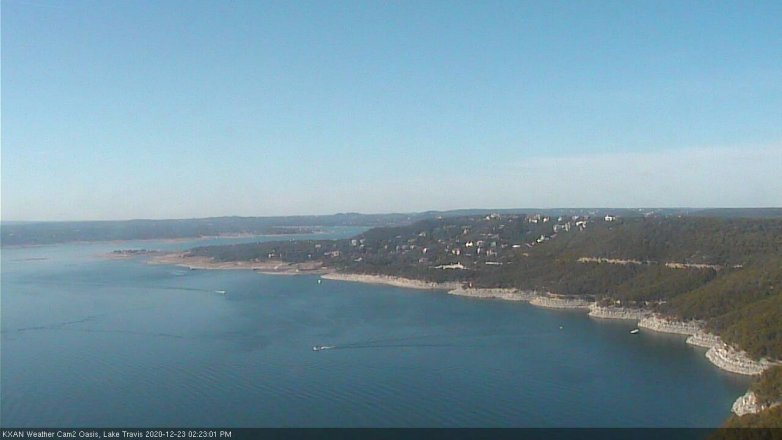Lake Travis webcam, December 23, 2020 2:25 PM CT