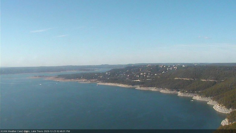Lake Travis webcam, December 23, 2020 2:45 PM CT