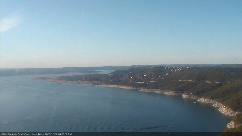 Lake Travis webcam, December 23, 2020 4:00 PM CT