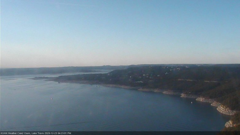 Lake Travis webcam, December 23, 2020 4:25 PM CT