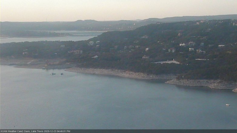 Lake Travis webcam, December 23, 2020 4:45 PM CT