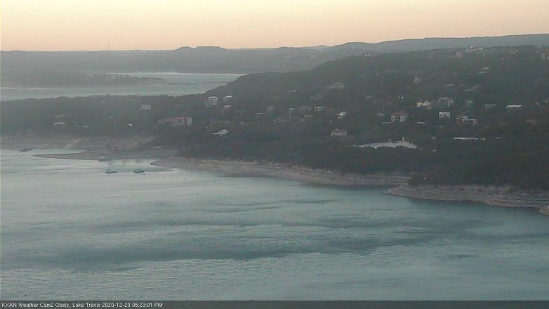 Lake Travis webcam, December 23, 2020 5:25 PM CT