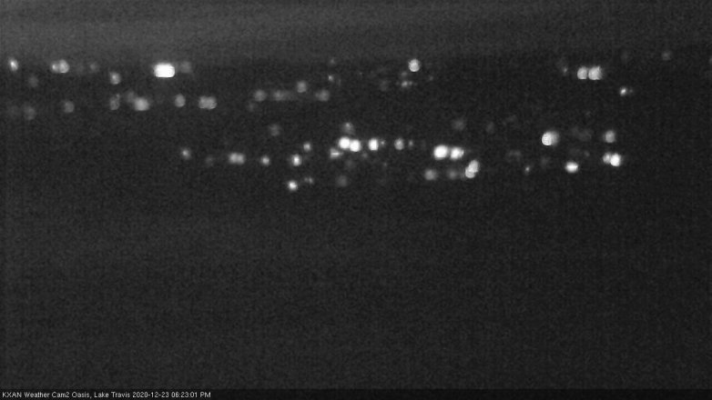 Lake Travis webcam, December 23, 2020 6:25 PM CT
