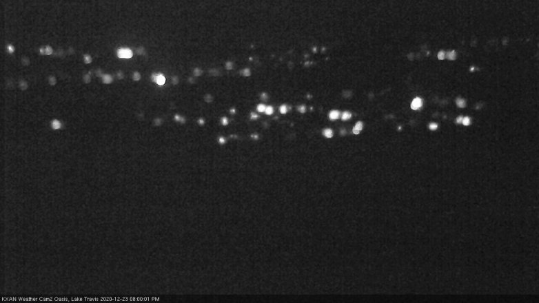 Lake Travis webcam, December 23, 2020 8:00 PM CT