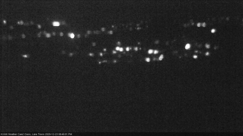 Lake Travis webcam, December 23, 2020 8:45 PM CT